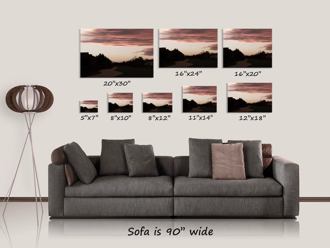 Black and White Alley with Neon Sign Canvas Print